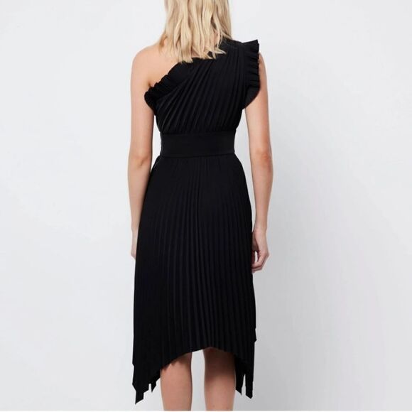 Mossman Black pleated Mossman US size 10. TheLady Like MIDI Dress never worn. - Picture 14 of 14